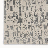 nourison silk shadows sha19 ivory grey rug