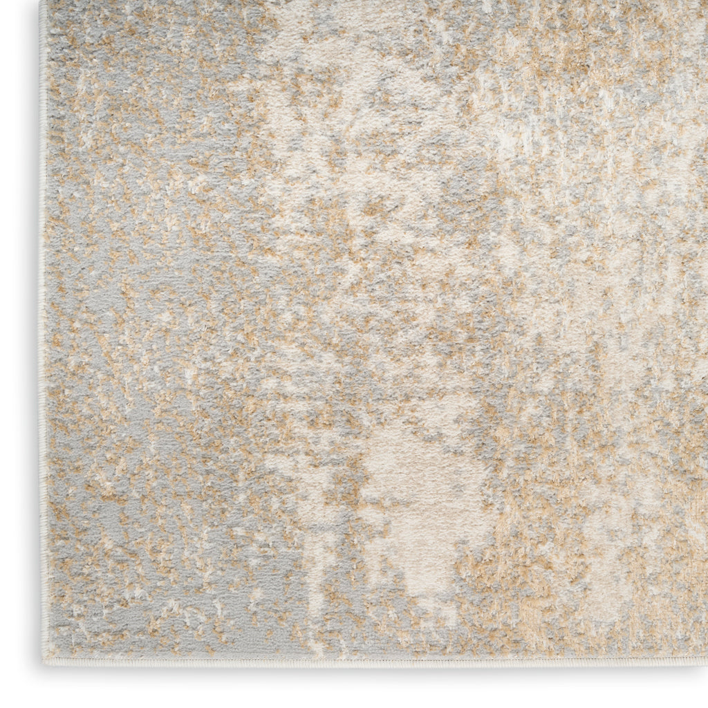 nourison ambiance ami03 ivory silver rug