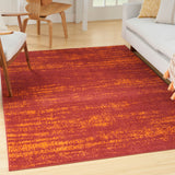 nourison nourison essentials nre03 red rug