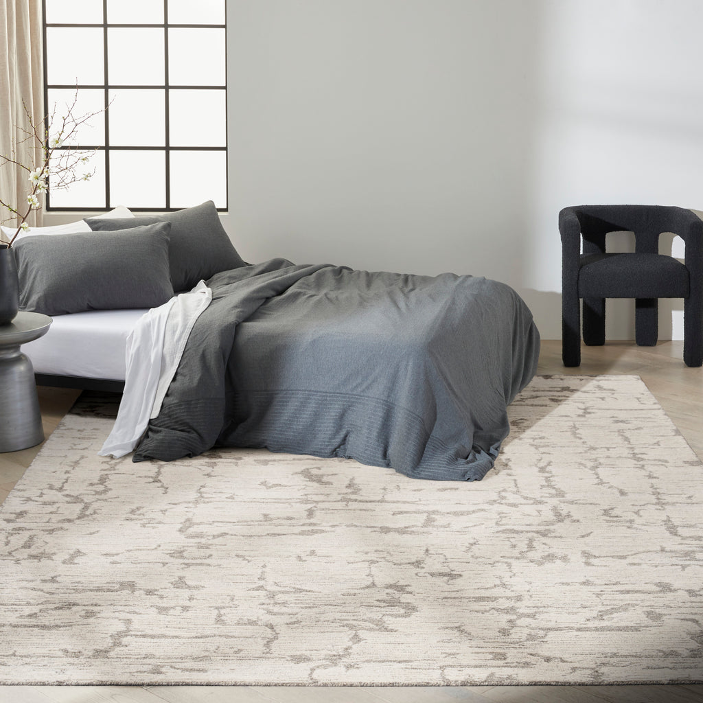 nourison ck009 sculptural scl01 grey rug