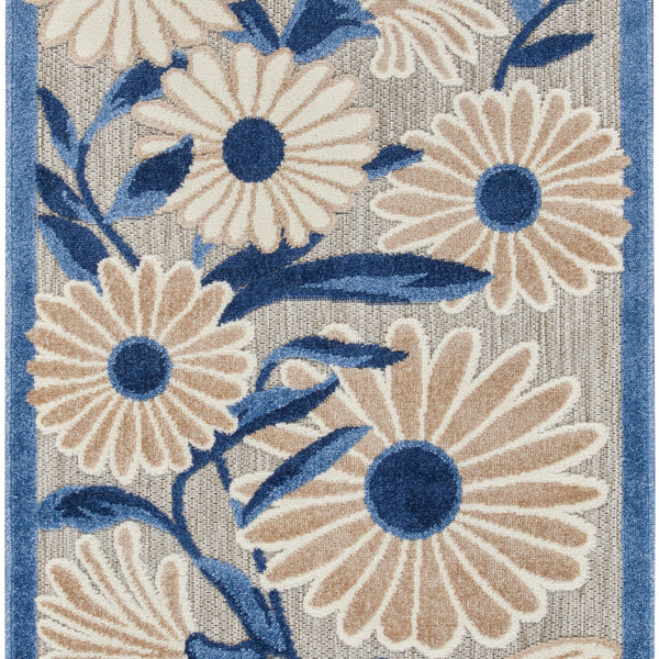 nourison aloha alh33 blue grey rug