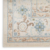 nourison astra machine washable asw13 ivory blue rug