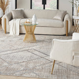 nourison iliana ili03 grey mocha rug