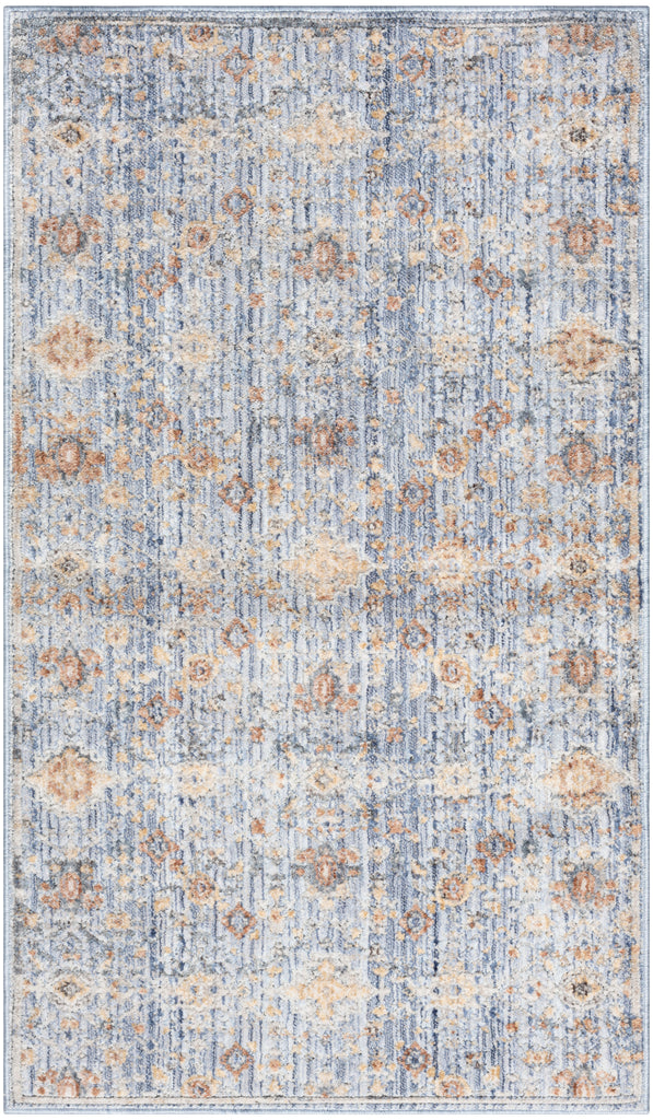 nourison elegant heirlooms elh02 blue ivory rug