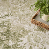nourison astra machine washable asw12 ivory green rug