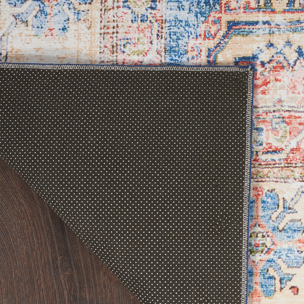 nourison fulton ful08 blue ivory rug
