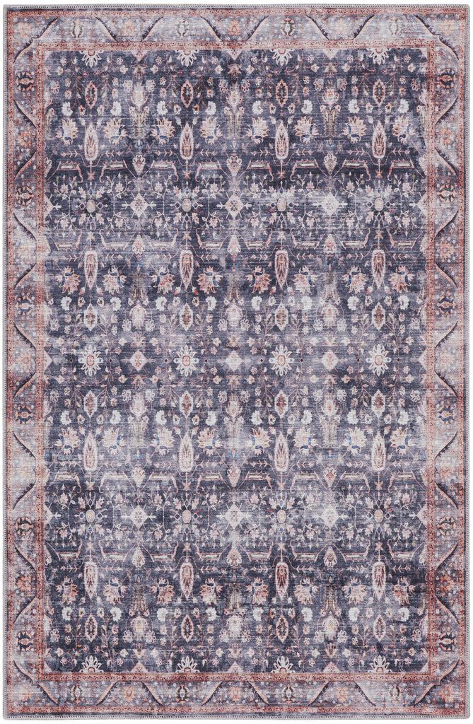 nourison grand washables grw06 navy ivory rug