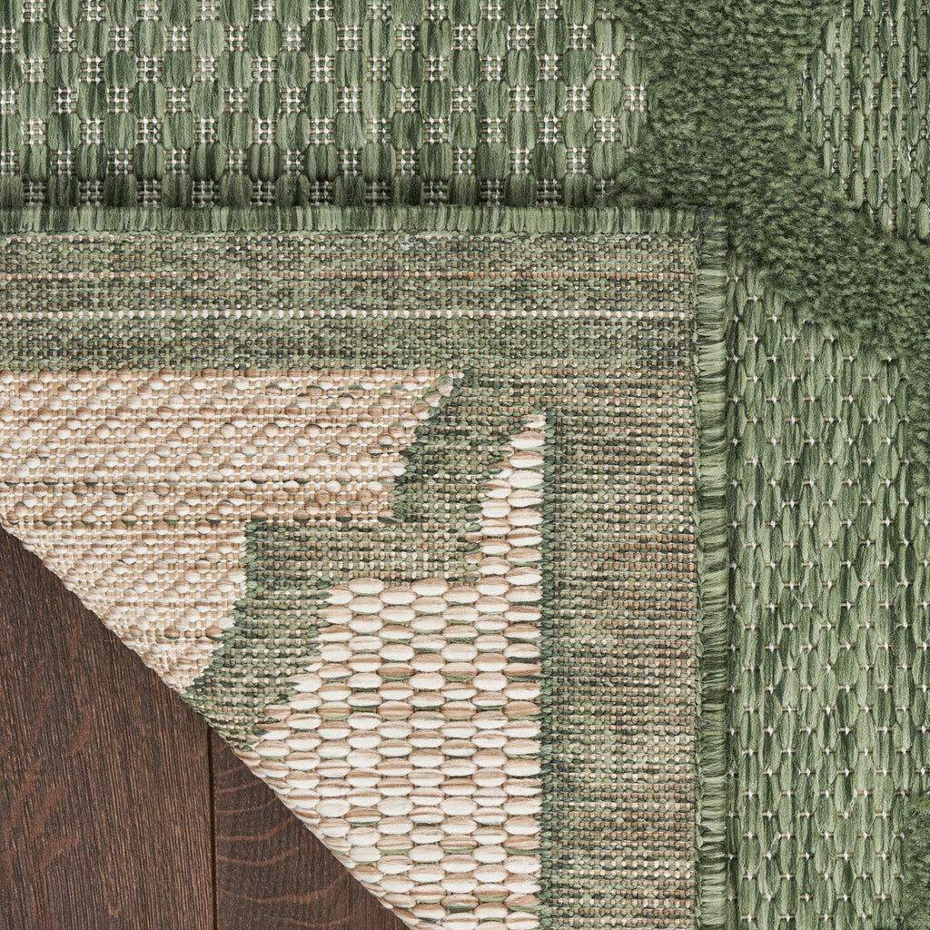 nourison easy care nes01 green rug