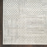 nourison glitz glz09 silver grey rug
