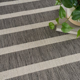 nourison positano pos03 charcoal ivory rug