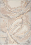 nourison brushstrokes bsk01 beige grey rug