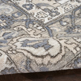 nourison quarry qua05 ivory blue rug