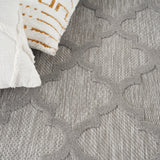 nourison easy care nes01 silver grey rug
