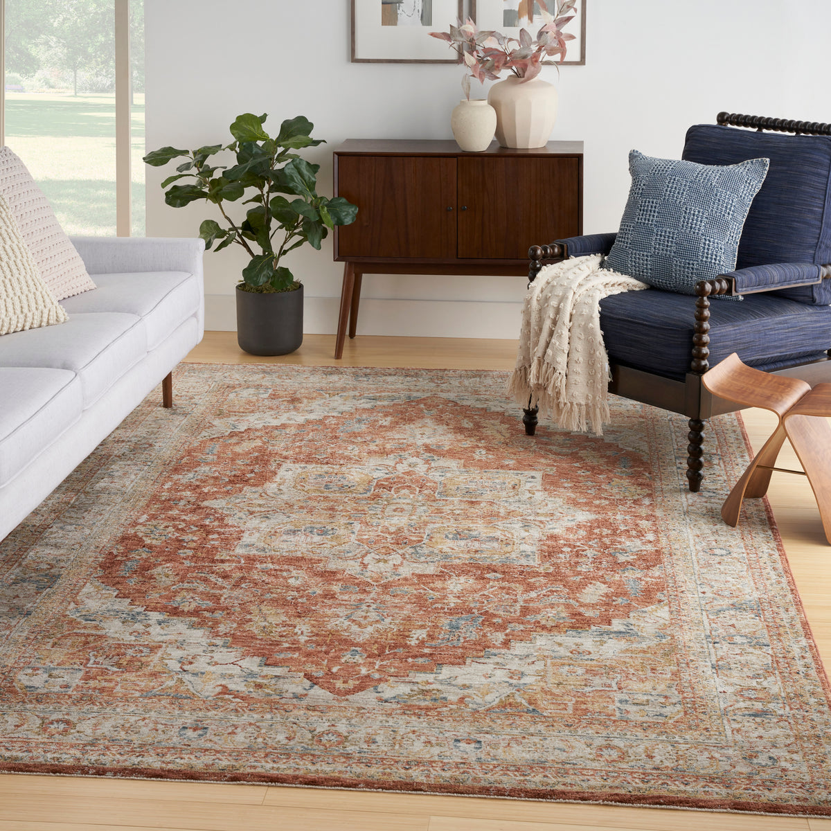 nourison sahar shr06 ivory multicolor rug