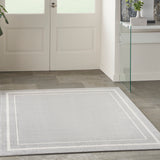nourison nourison essentials nre02 grey ivory rug