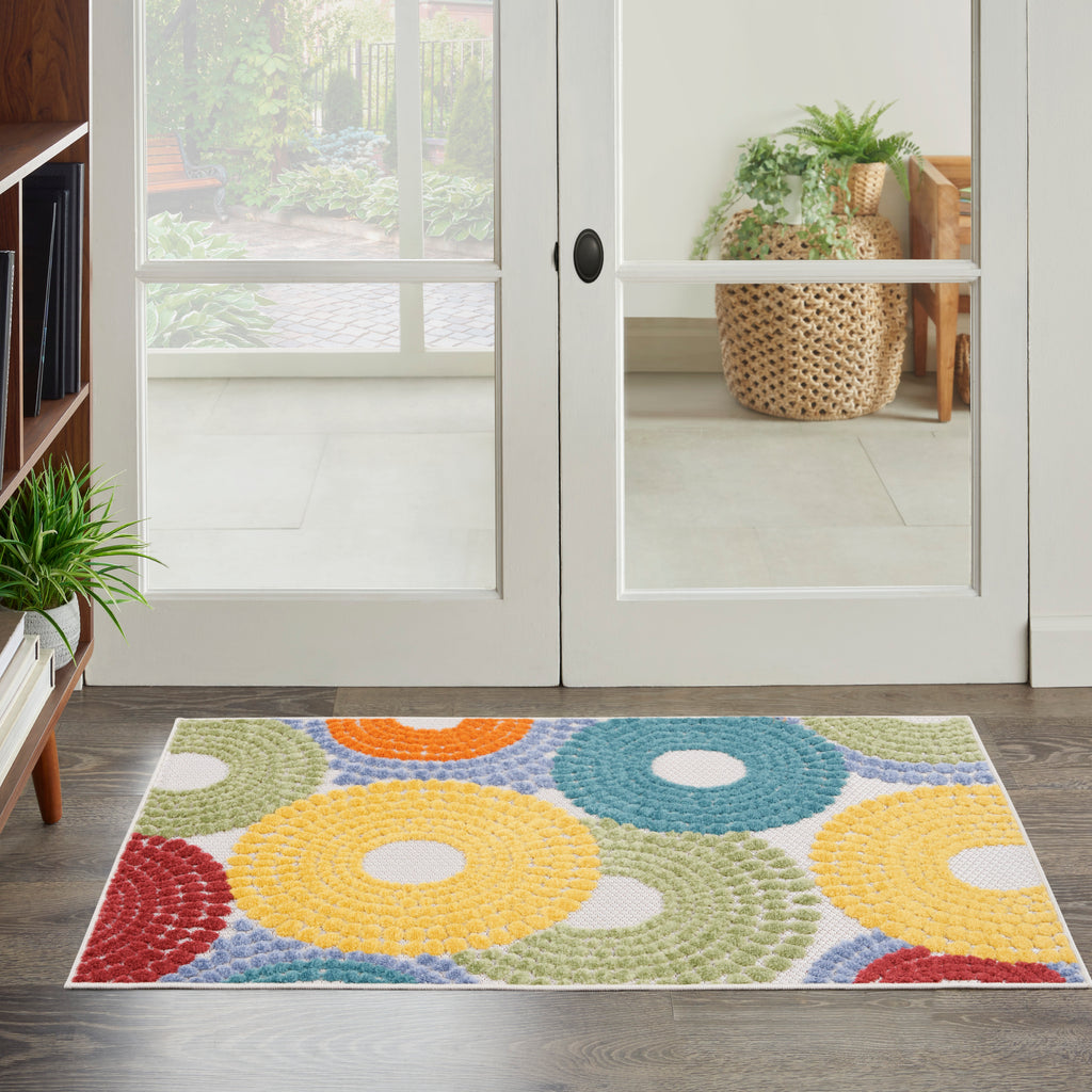 nourison aloha alh29 multicolor rug