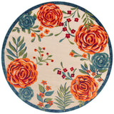 nourison aloha alh32 ivory multicolor rug