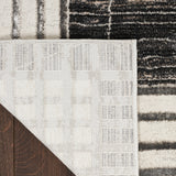 nourison desire dsr01 charcoal silver rug