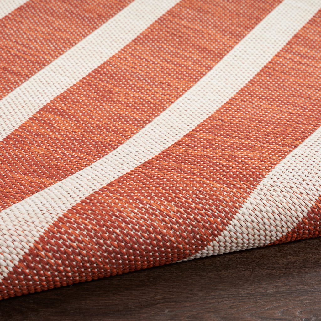 nourison positano pos03 terracotta ivory rug