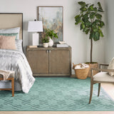 nourison versatile nrv01 aqua teal rug