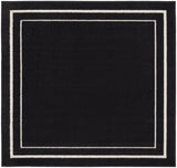 nourison nourison essentials nre02 black ivory rug