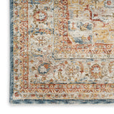 nourison sahar shr06 ivory blue rug
