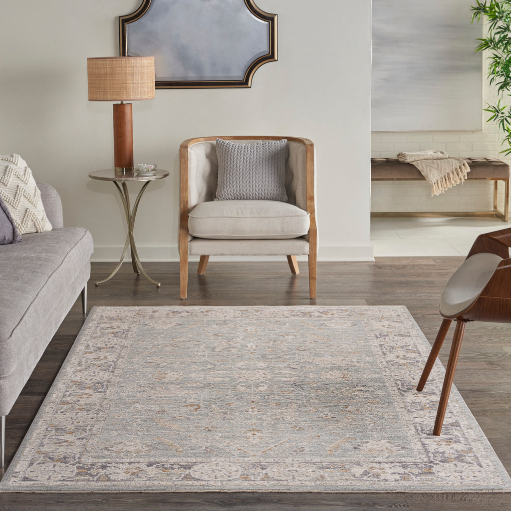 nourison infinite ift01 blue ivory rug