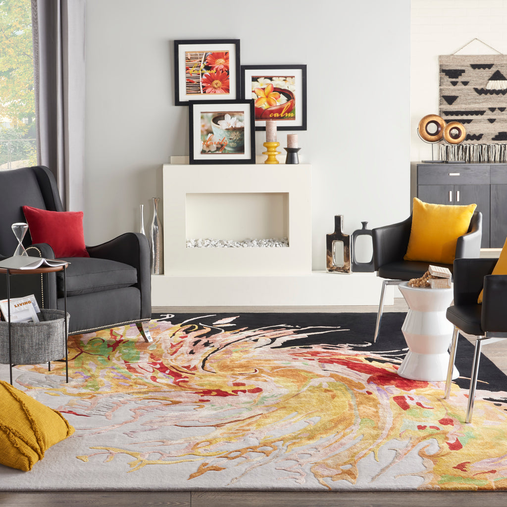 nourison prismatic prs21 multicolor rug