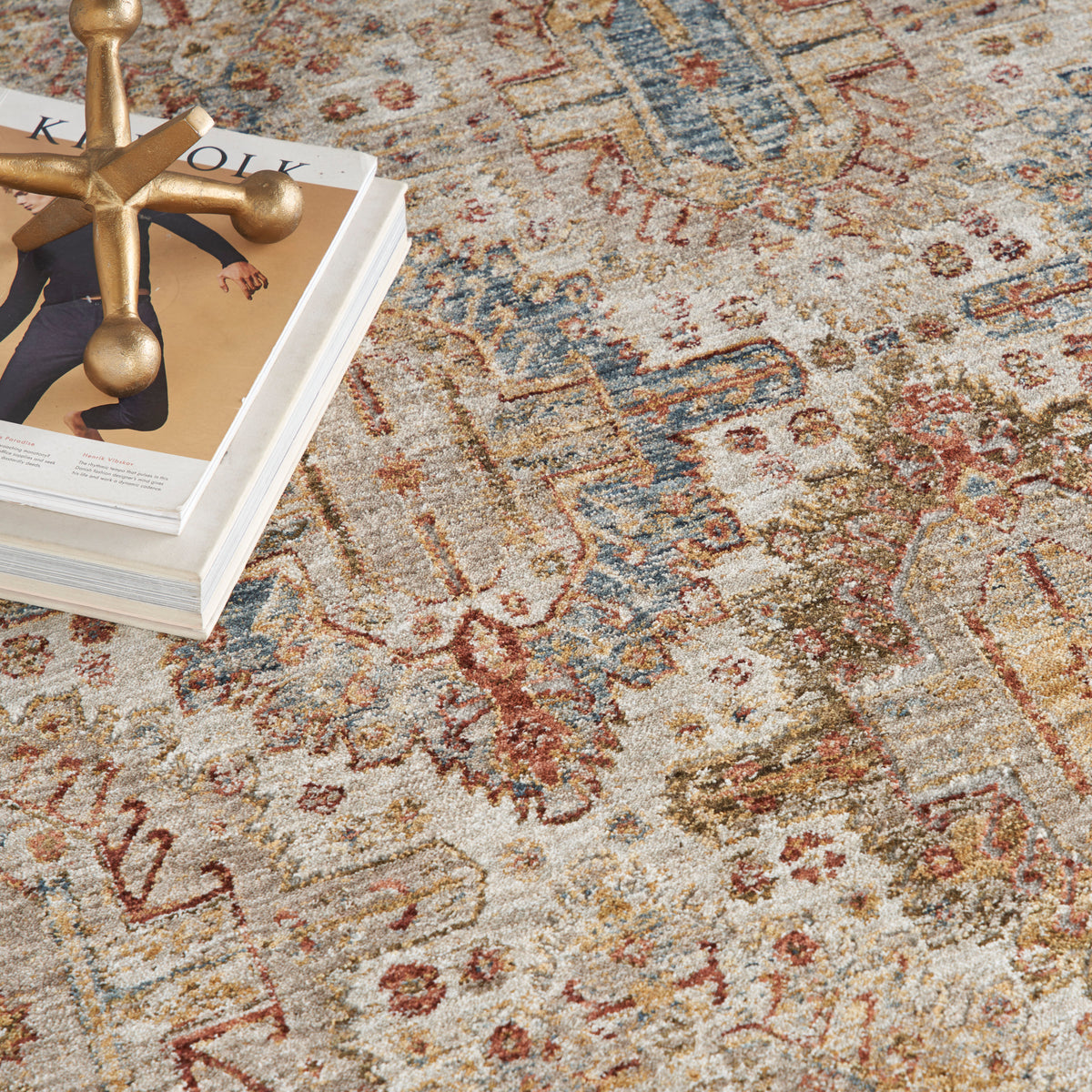 nourison sahar shr01 ivory multicolor rug