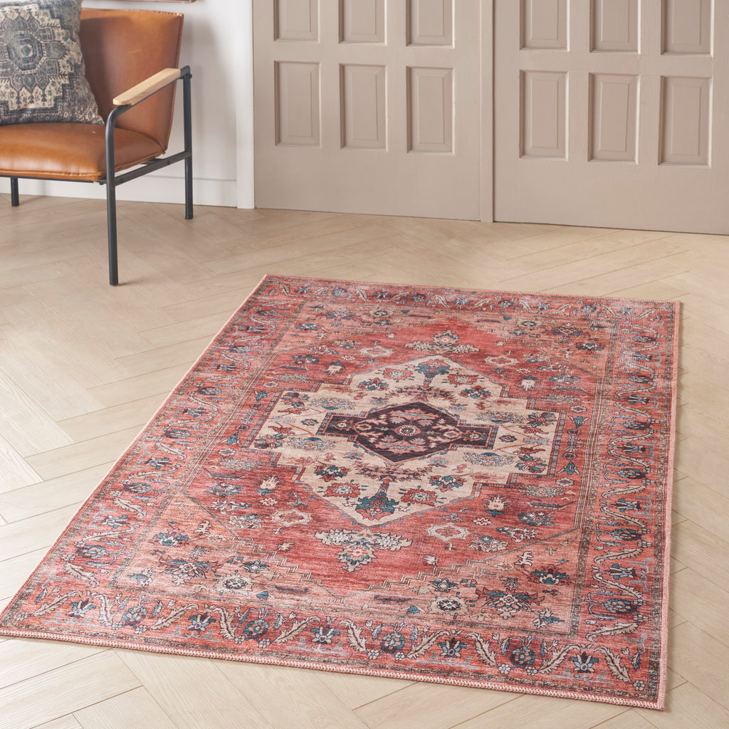 nourison grand washables grw03 rust multicolor rug