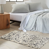 nourison ck042 billows bil01 ivory black rug