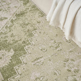 nourison astra machine washable asw11 ivory green rug