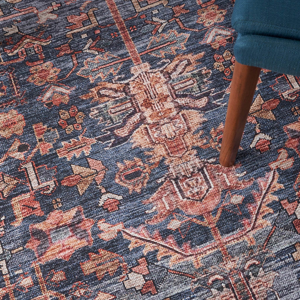 nourison grand washables grw02 navy brick rug