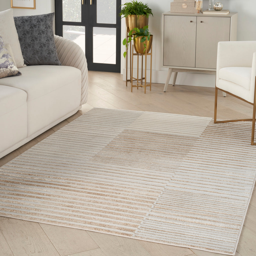 nourison brushstrokes bsk04 beige silver rug