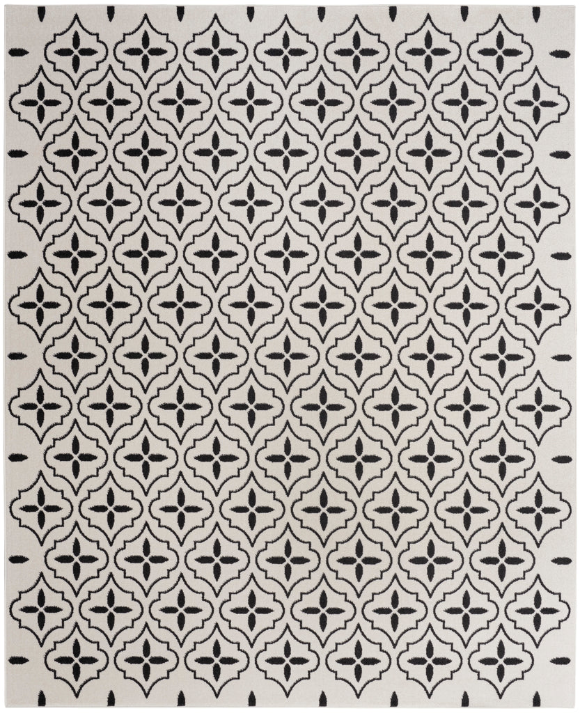 nourison nourison essentials nre04 ivory black rug