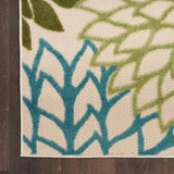 nourison aloha alh05 green multicolor rug