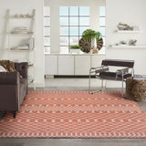 nourison positano pos02 terracotta rug