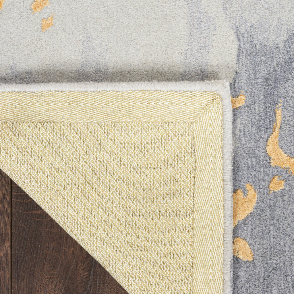 nourison prismatic prs28 grey gold rug