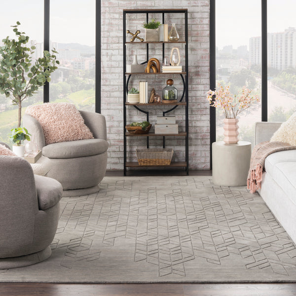 nourison alessia ale01 grey rug