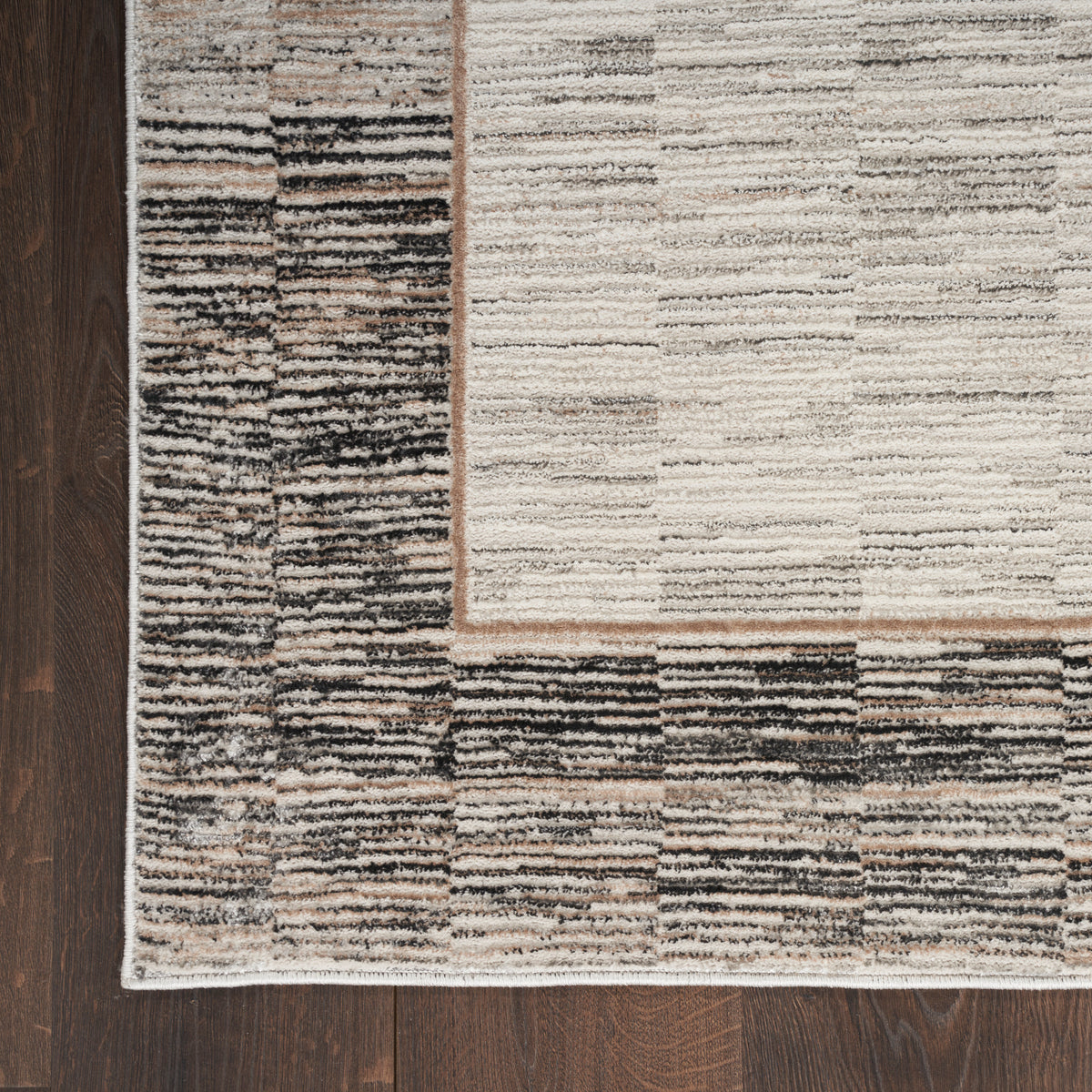 nourison desire dsr02 grey black rug