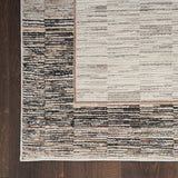 nourison desire dsr02 grey black rug