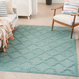 nourison easy care nes01 aqua teal rug