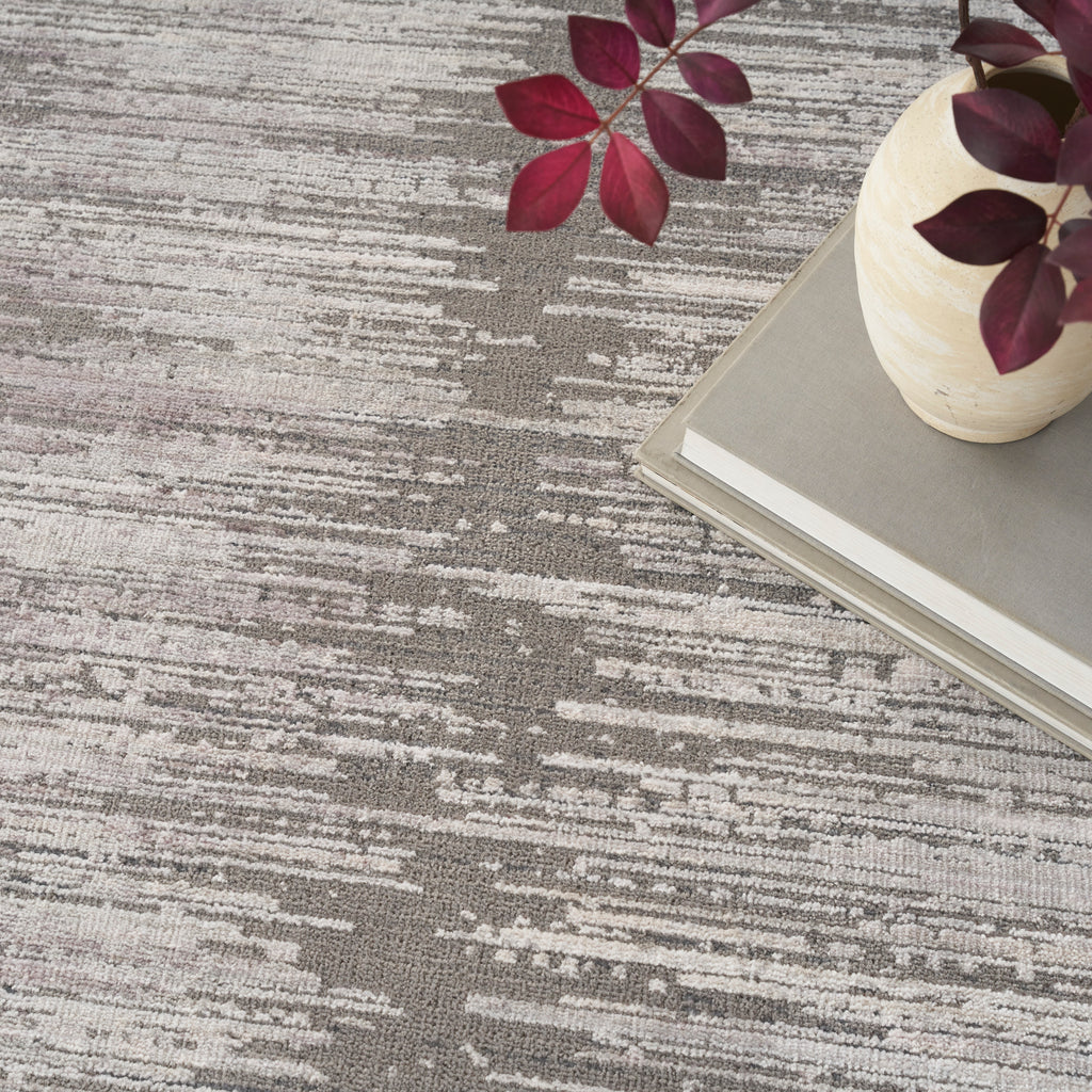nourison abstract hues abh03 grey white rug