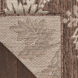 nourison garden oasis goa03 mocha rug