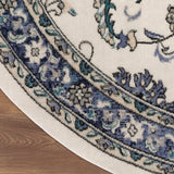 nourison nourison essentials nre05 ivory blue rug