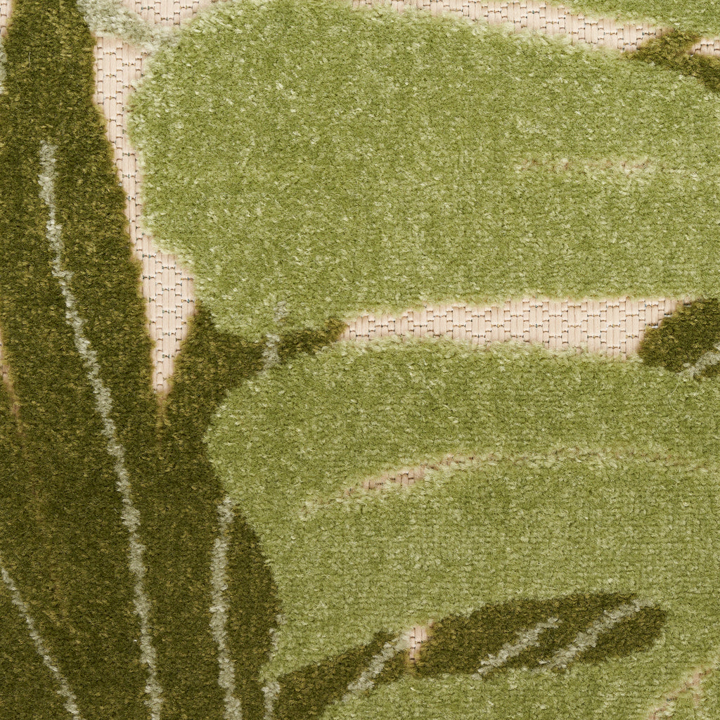 nourison aloha alh40 ivory green rug