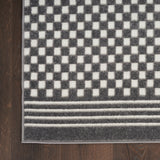 nourison care free caf02 grey rug