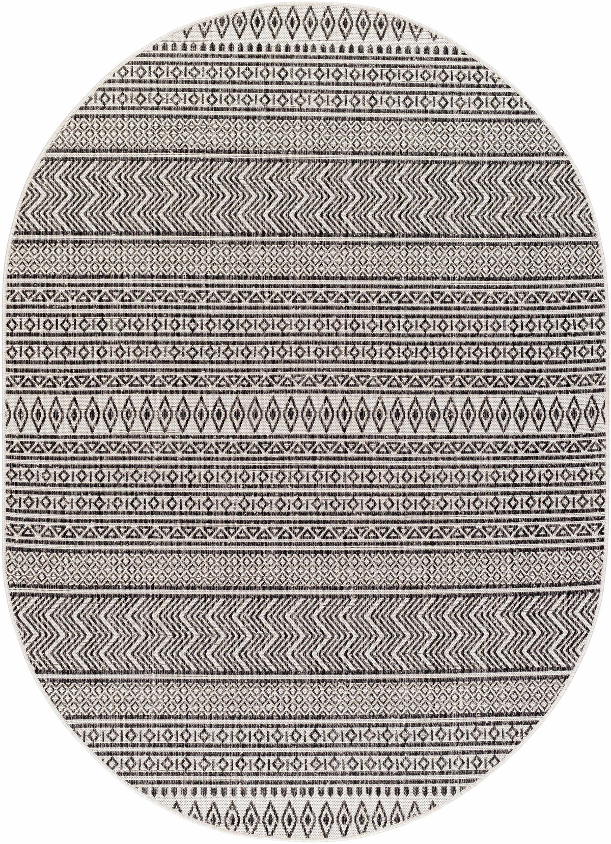 Hauteloom Imboden IMBO Black Machine Made Polypropylene Rug