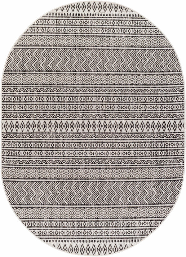 Hauteloom Imboden IMBO Black Machine Made Polypropylene Rug