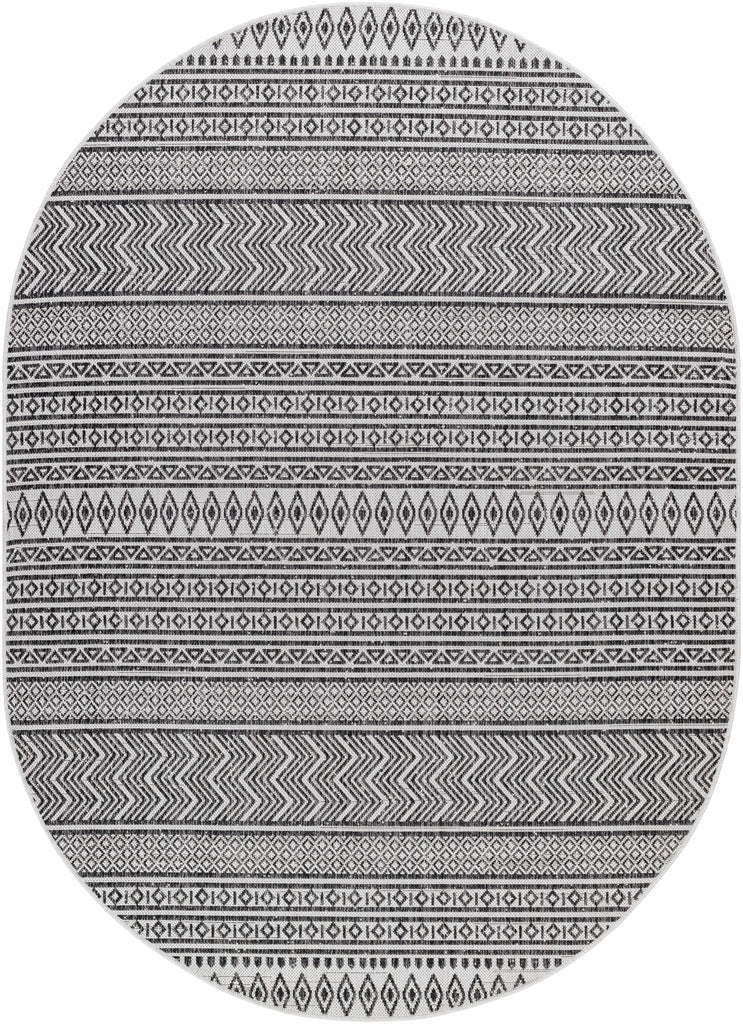 Hauteloom Imboden IMBO Black Machine Made Polypropylene Rug